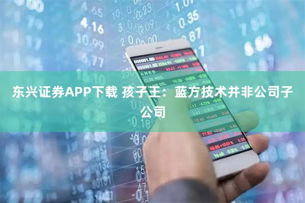 东兴证券APP下载 孩子王：蓝方技术并非公司子公司