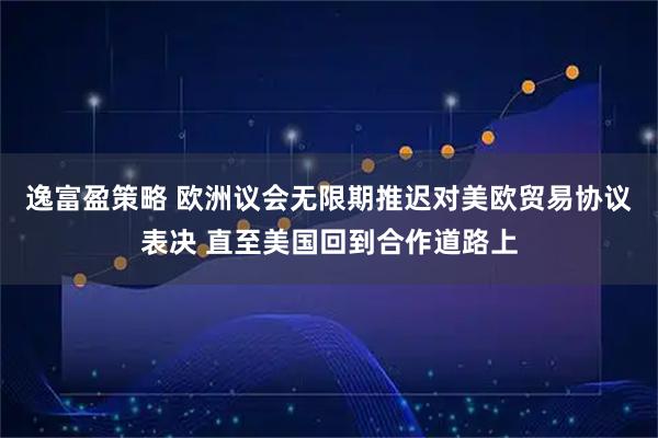 逸富盈策略 欧洲议会无限期推迟对美欧贸易协议表决 直至美国回到合作道路上